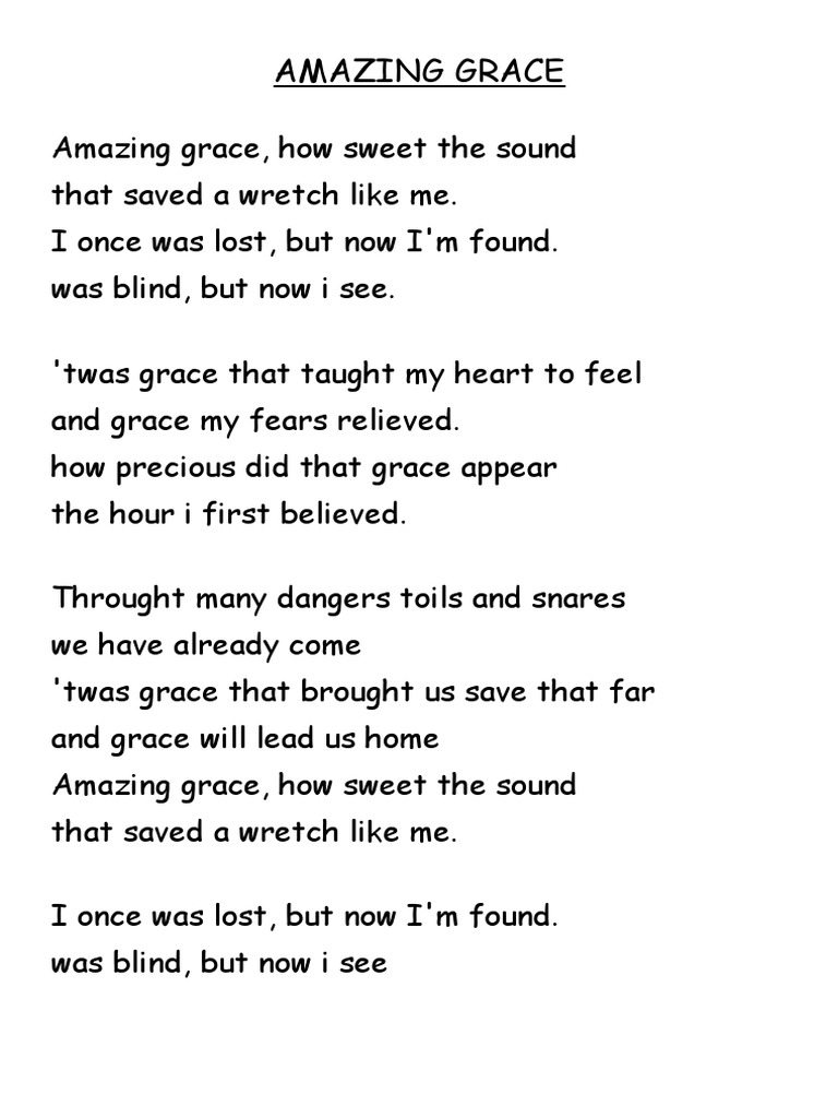Amazing Grace En Français Nana Mouskouri Paroles