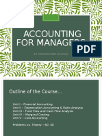 Accounting For Managers: For 5 Semester, NED University