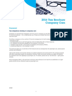 KBC Autolease Tax Brochure Company Cars