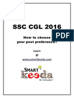 All The SSC CGL 2016 Aspirants! - How To Choose Your Post Preference?