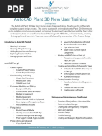 AutoCAD Plant 3D New User