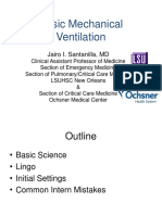 Basic Mecahnical Ventilation - Critical Concepts - Pulmonary