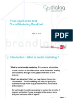 Your Report of The First Social Marketing Breakfast: April 12, 2010