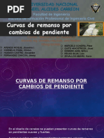 Curvas de Remanso Por Cambios de Pendiente