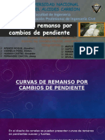 Curvas de Remanso Por Cambios de Pendiente