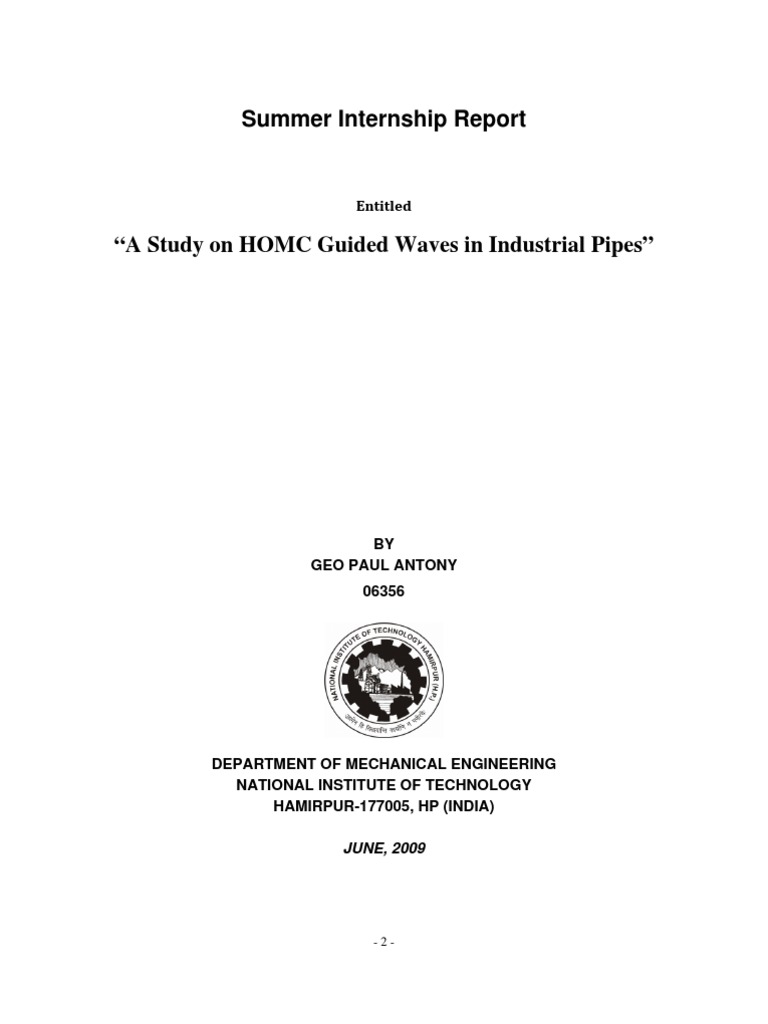 HOMC Guided Waves in Pipes Study | PDF | Nondestructive Testing | Waves