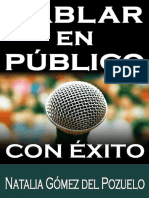 HABLAR en PUBLICO y Tener Exito - Natalia Gomez Del Pozuelo