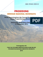 Peran Kepemimpinan Dan Inovasi Dalam Pengembangan Kewirausahaan Ekowisata Berbasis Penduduk Lokal. Prosiding Seminar Nasional Ekowisata