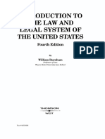 Introduction To The Lawand Legal System of The United States