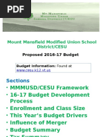 2016-2017 Budget Presentation, V 4.18