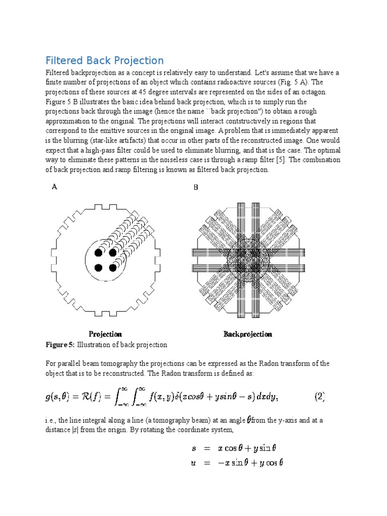 Understanding Filtered Back Projection | PDF | Mathematical Analysis ...