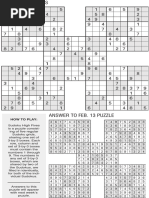 Printable Sudoku High-Five, July 23 | Design Of Experiments | Abstract ...