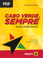 Plataforma do PAICV - Legislativas 2016