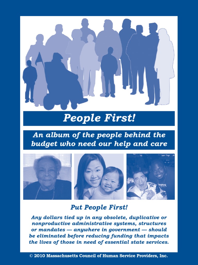 People First! An Album of The People Behind The Budget Who Need Our ...