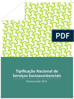 Tipifi cação Nacional de Serviços SocioassistenciaisTipificação Nacional Dos Serviços Socioassistenciais