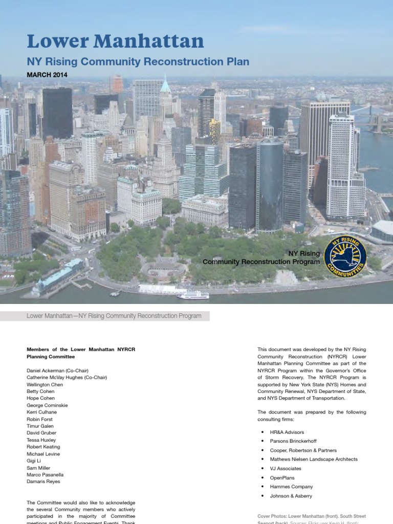 Lower Manhattan Nyrcr Plan 57mb | PDF | Race And Ethnicity In The ...