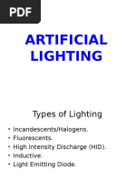 Artificial Lighting