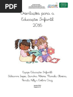 Orientações Para Educação Infantil - 2016