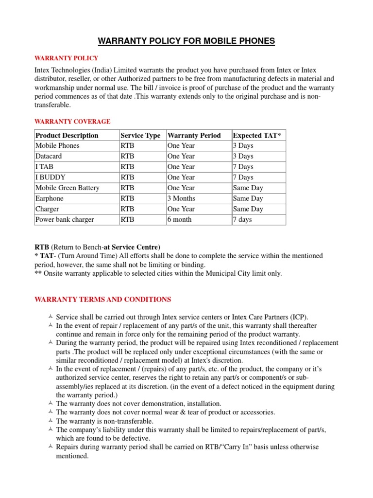 Service Warranty Policy | PDF | Battery Charger | Justice