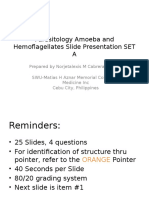 Parasitology Slide Presentation SET A