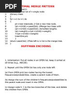 Optimal Merge Pattern