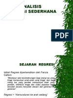 Analisis Regresi Sederhana