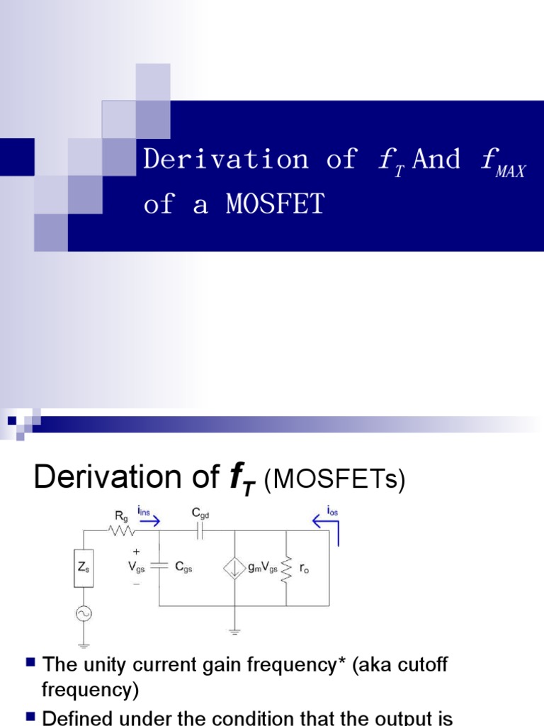 Ft Fmax Derivation Bipolar Junction Transistor Electronic Circuits
