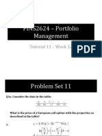 FINS2624 - Problem Set 11 Written Solutions