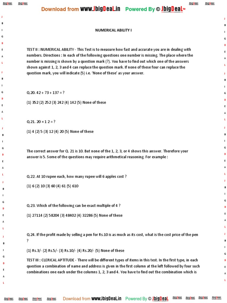 Numerical Ability 1 Linguistics Cognitive Science