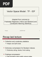 Vector Space Model: TF - IDF: Adapted From Lectures by