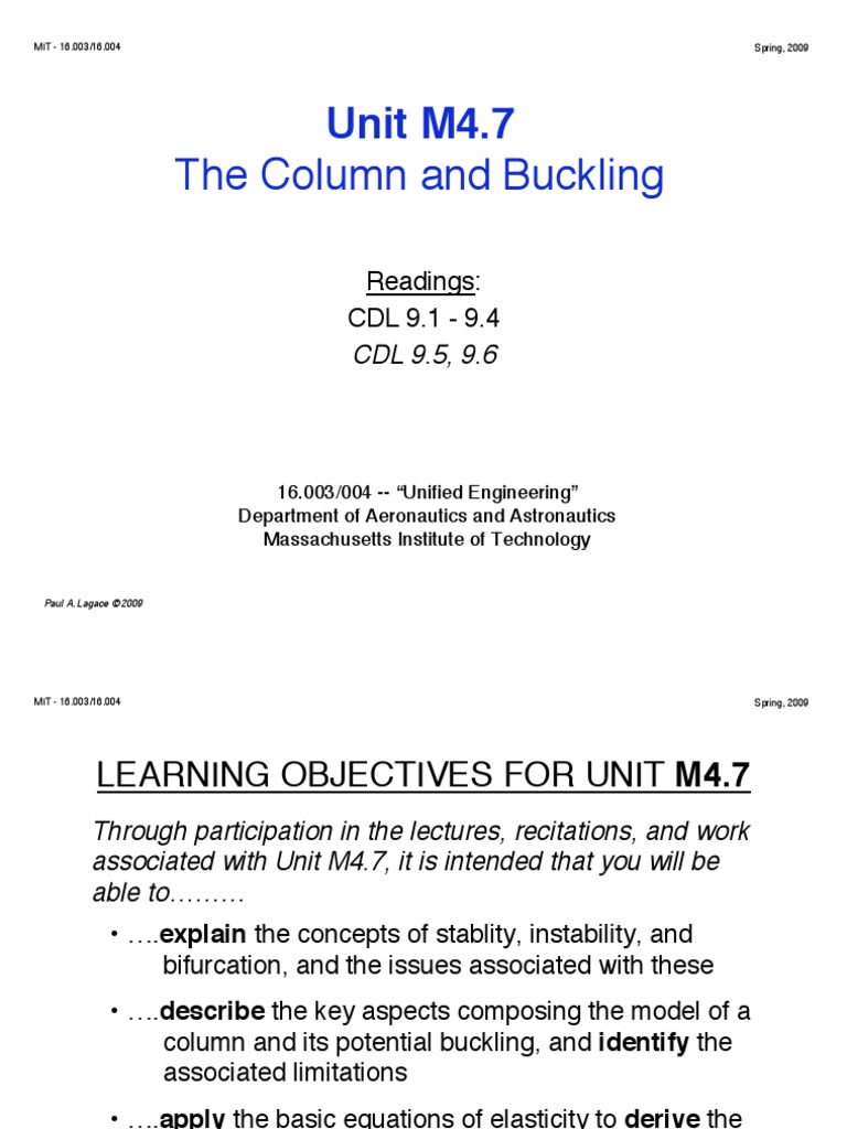 M4.7Buckling Definition & Explanation Buckling Column