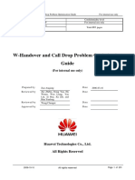 W-Handover and Ckkall Drop Problem Analysis