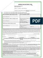 Address Change Form - CDSL PDF