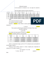 Calibração pipetas volumétricas