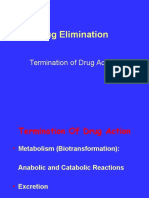 Drug Elimination: Termination of Drug Action