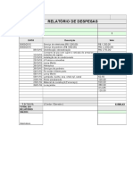 Relatório de Despesas: 1 Data Descrição