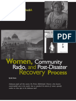 Women, Community Radio, And Post-Disaster Recovery Process
