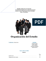 Organizacion Del Estudio