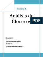 Informe II.cloruros