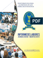 Informe Labores PPDDHH 2010-2011