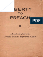 Liberty To Preach by Olin R. Moyle, 1938