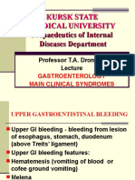 Gastroenterology & Its Main Clinical Syndrome