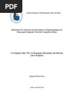 Mestrado em Ciências da Educação na Especialidade em Educação Especial