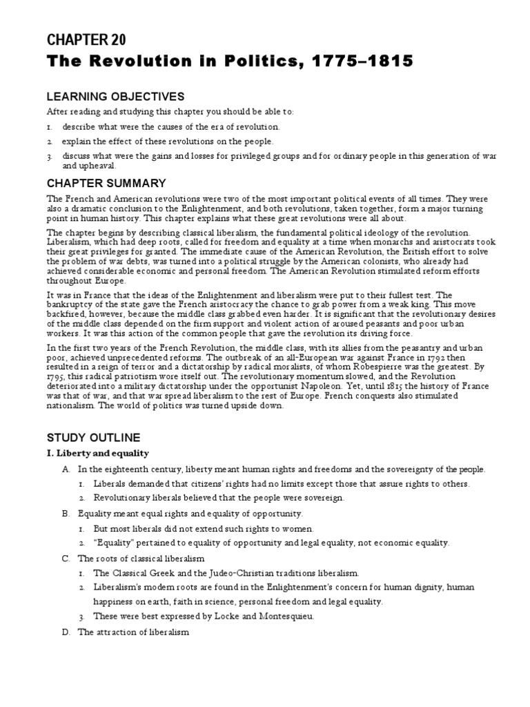 French revolution outline picture