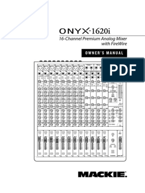 Mackie Onyx 1620i Driver Windows 8