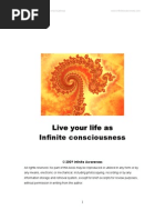 Live Your Life As Infinite Consciousness