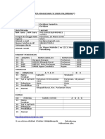 Formulir Biodata Mahasiswa FK Unsri Palembang