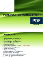 Perspective Management 