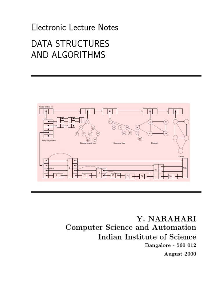 Data Structures - IISc, Electronic Lecture Notes | Time ...
