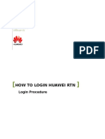 1#How to Login Huawei Rtn